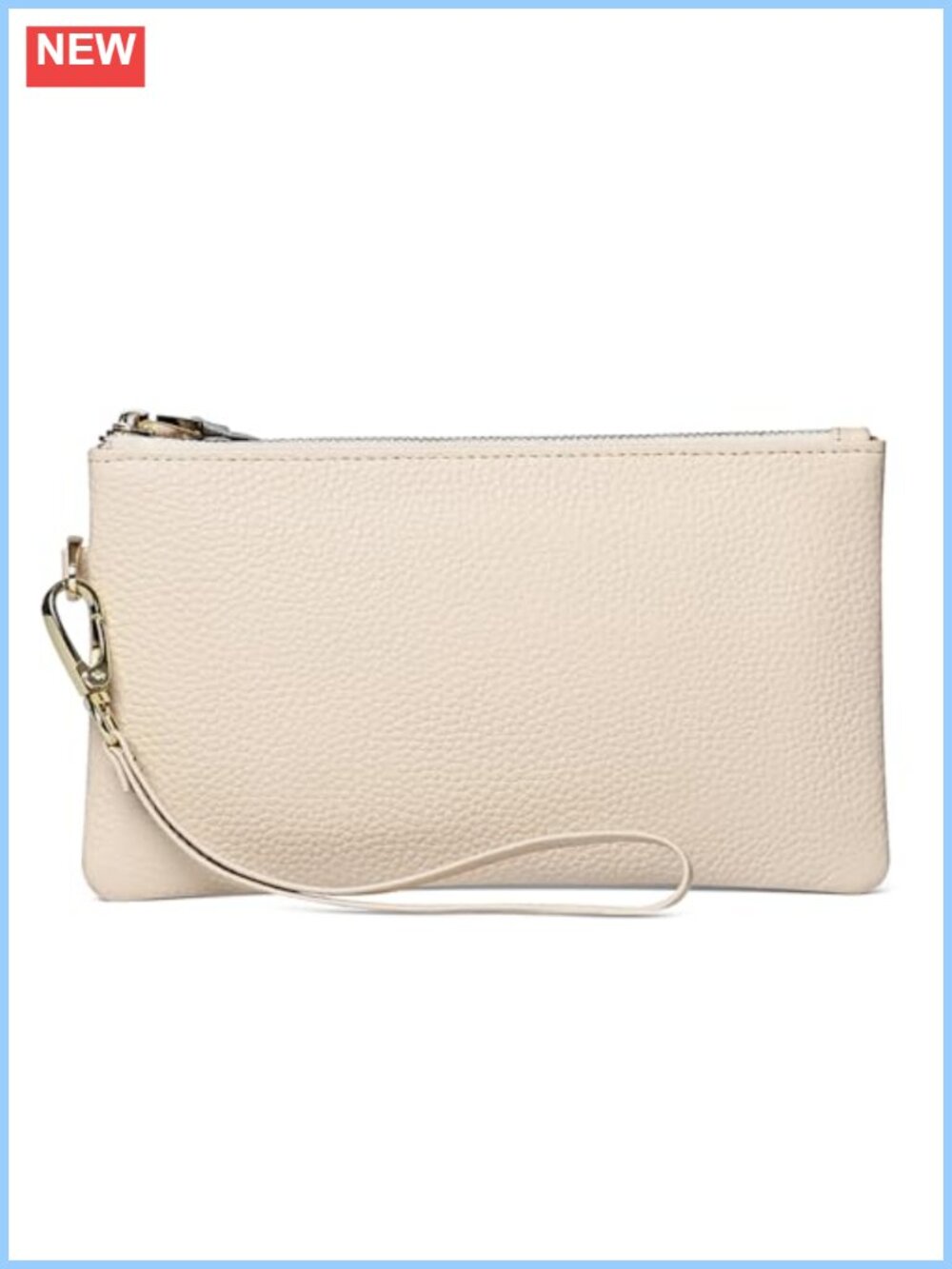 RFID Blocking Vegan Leather Wristlet Wallet Card Holder Clutch Slim